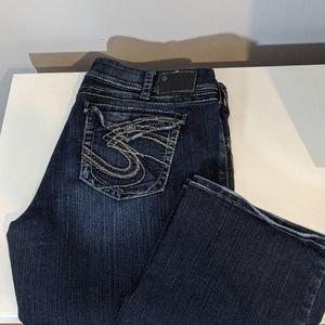 Silver Boot Cut Jeans